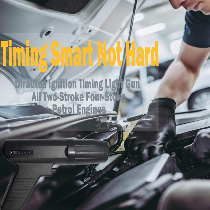 Engine Timing Light with Spark Plug Tester,Inductive Timing Light Gun Timing Light Ignition Testers Engine Ignition Coil Tester for Car Motor Motorbike Vehicle Motorcycle Marine Lawnmower