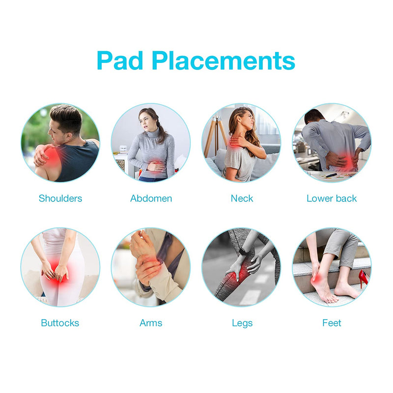 Easy@Home TENS Unit Muscle Stimulator - Electronic Pulse Massager, 510K Cleared, FSA Eligible OTC Home Use handheld Pain Relief therapy Device-Pain Management Machine Gift for Mom Dad - EHE009