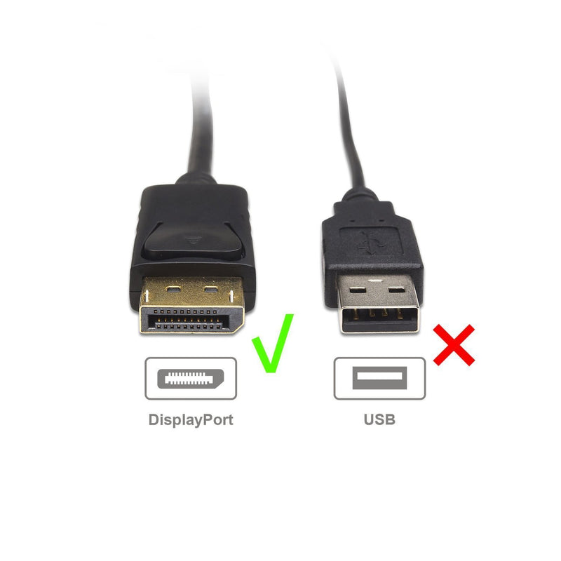 Cable Matters DisplayPort to HDMI Adapter (DP to HDMI Adapter is NOT Compatible with USB Ports, Do NOT Order for USB Ports on Computers) 1