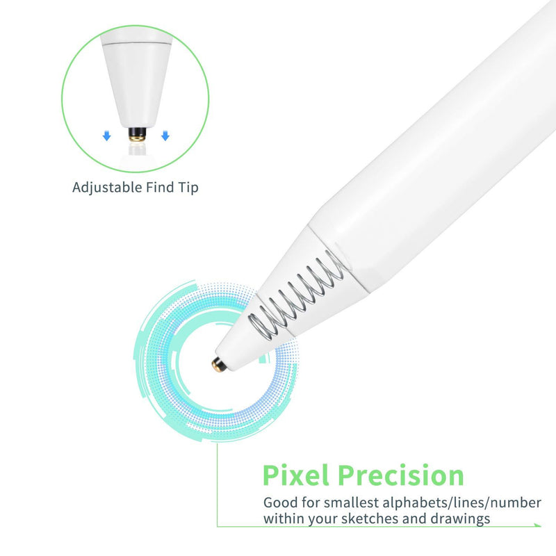 Active Stylus Pen for Samsung Galaxy S10e,Electronic Pencil Compatible with Samsung Galaxy S10e Stylus,Capacitive Type-C Rechargeable Pens Good for Note-Taking and Sketching,White
