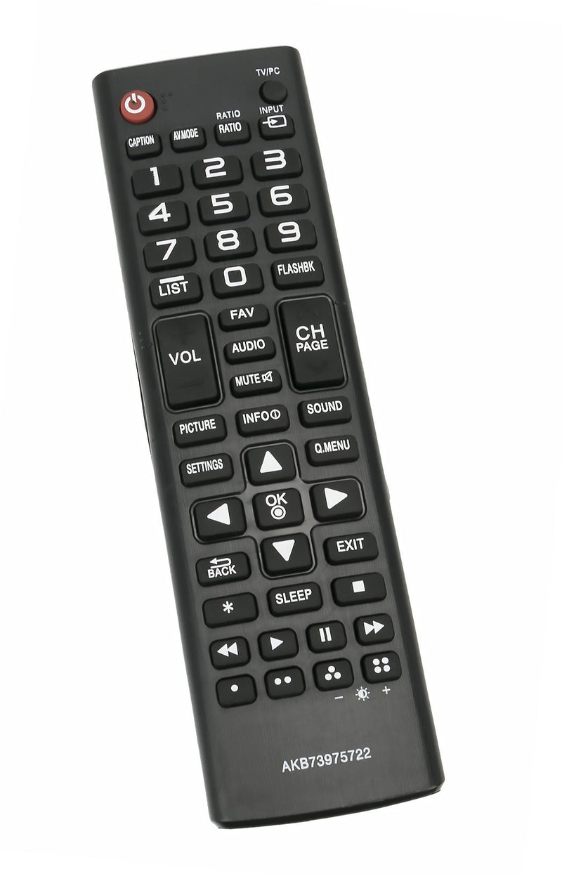 New AKB73975722 TV Remote Control Replacement for LG LED HDTV 22LB4510 22LH4530 24LF4520 29LB4510 28LF4520 28LF4520WU 28LF4520-WU 24LB4510-PU 24LB451B 24LB451B-PU 24LF4520-WU 24LF452B 24LH4530-PU