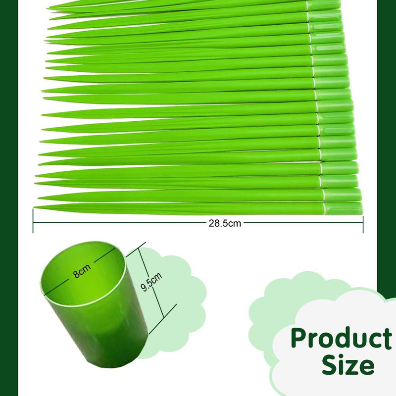 Youdepot writing pens, school supplies,Green Leaf Like Grass-Blade Silicone Pens Neutral Pen With Cover and Pen Holder, Easy Flow Black Ink, Pack Of 25