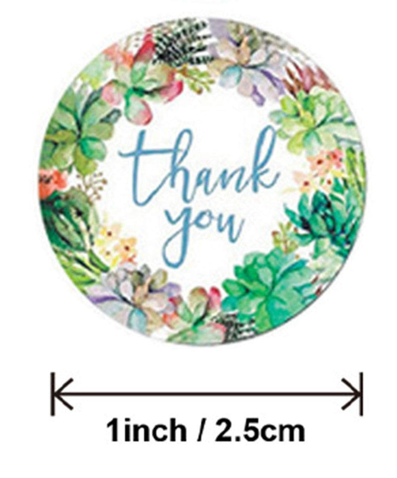 1000pcs Thank You Stickers 1'' Round Adhesive Labels ,500 Per Roll ,Decorative Sealing Stickers for Christmas Gifts, Wedding, Party (A-17 8 Different Design)