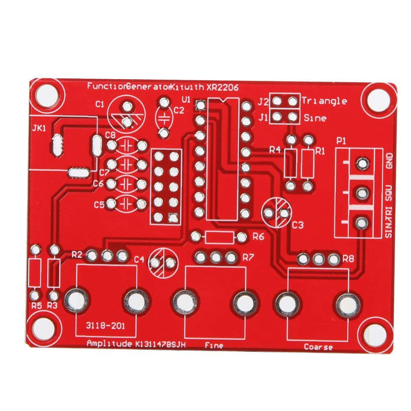 XR2206 HighAccuracyFunction Generator Signal Generator Module DIY Kit, Adjustable Frequency Signal Waveform Generator Sine Wave, Triangular Wave and Squarewave,1HZ-1MHZ (KIT)