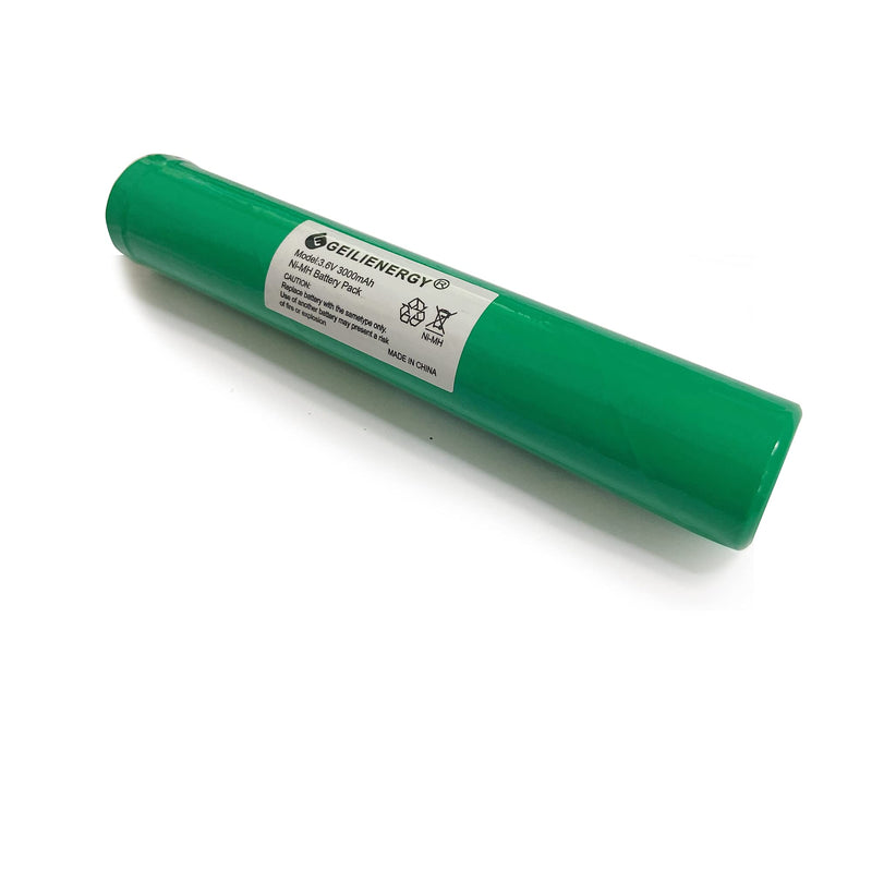 GEILIENERGY (3 PCS) 3.6V 3000mAh NIMH Battery Stick for Streamlight Stinger LED HP, XT,75175 PolyStinger, Pelican M9 3 PACK 75375