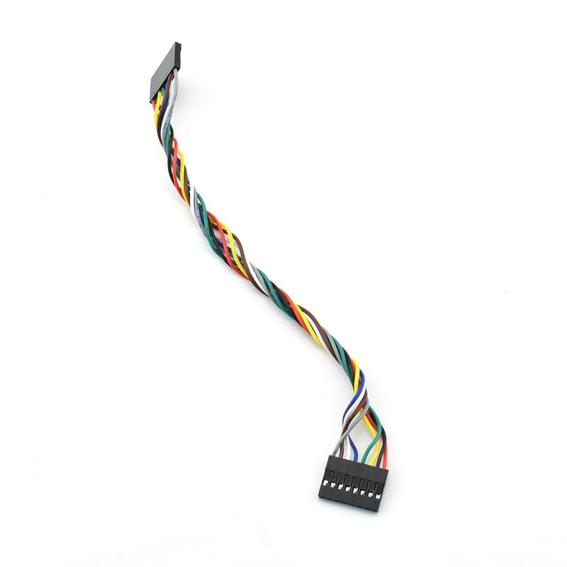 ZYAMY 10PCS 8P Dupont Line 8P Pins 2.54mm Pitch Female to Female Dupont Cable Connector Multicolor Jumper Wire for Breadboard 20CM
