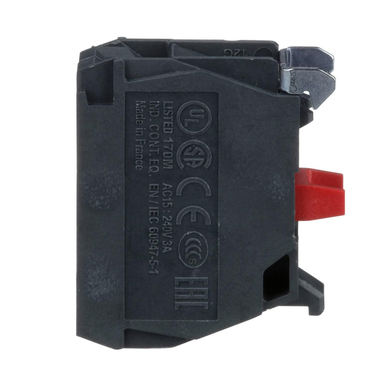 Schneider Electric | ZBE102 - Auxiliary switch block, ZBE 22mm, 1NC, QTY: 5