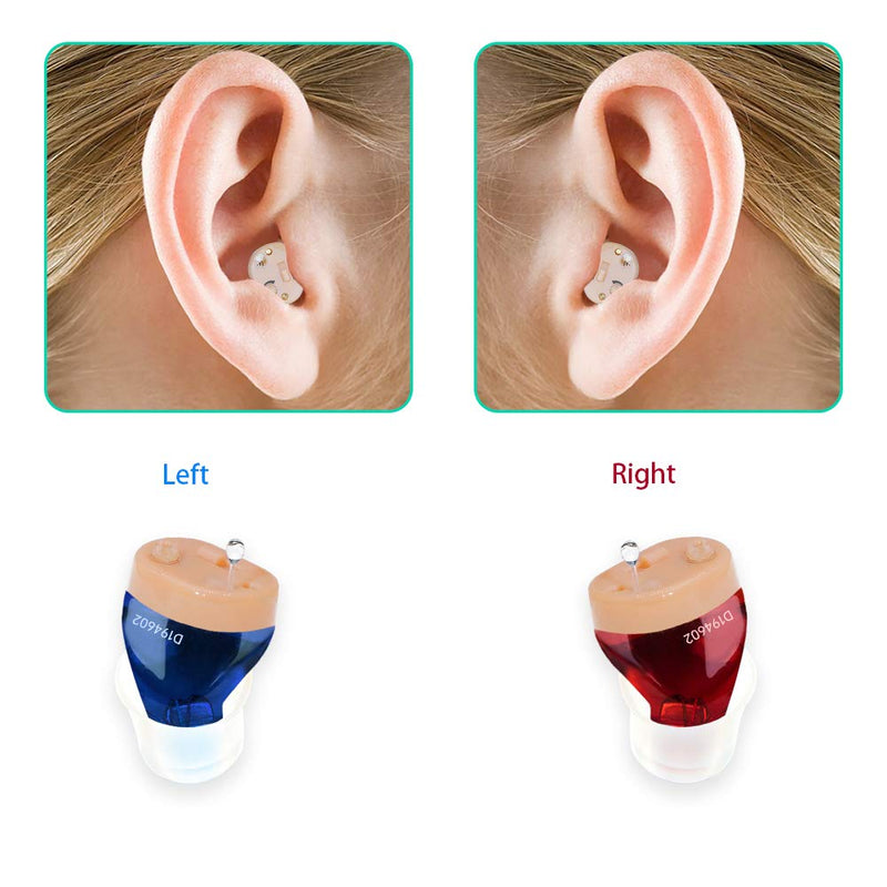 IncenSonic Rechargeable Hearing Amplifier for Seniors,Voice Enhancer and Audio Sound Amplifier,Fit Both Right and Left Ear