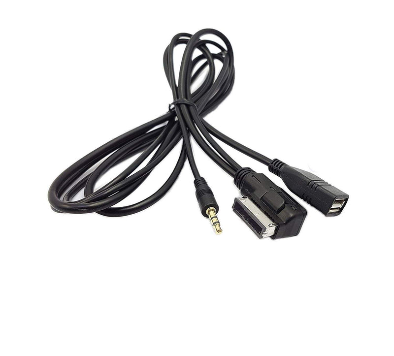 AMI MMI MDI to 3.5mm Jack Music Interface Aux Cable Compatible with A3 A4 A6 Q5 Q7 V.W