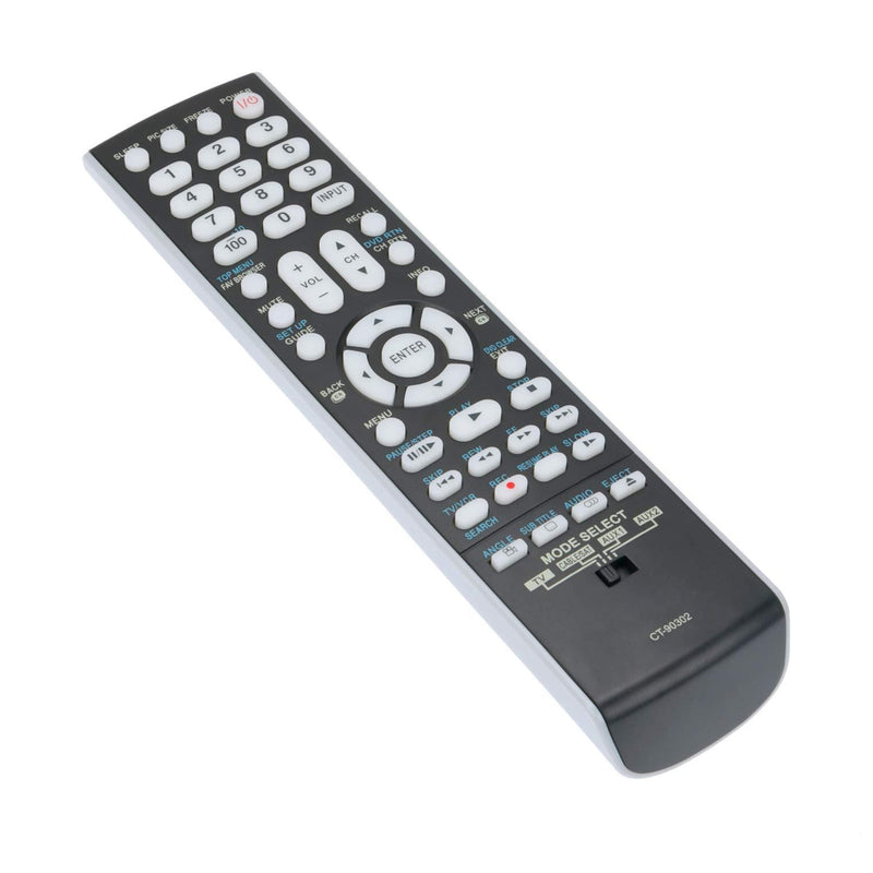 AIDITIYMI New CT-90302 Replace Remote Control Compatible with Toshiba 26AV52R 40RV52 42RV535 46XV645 52XV648 40G300U 52RV535 LCD TV 26AV52 32AV52R Regza 32RV525R 37AV52R 40RV525R 46G300 46RV525R HDTV