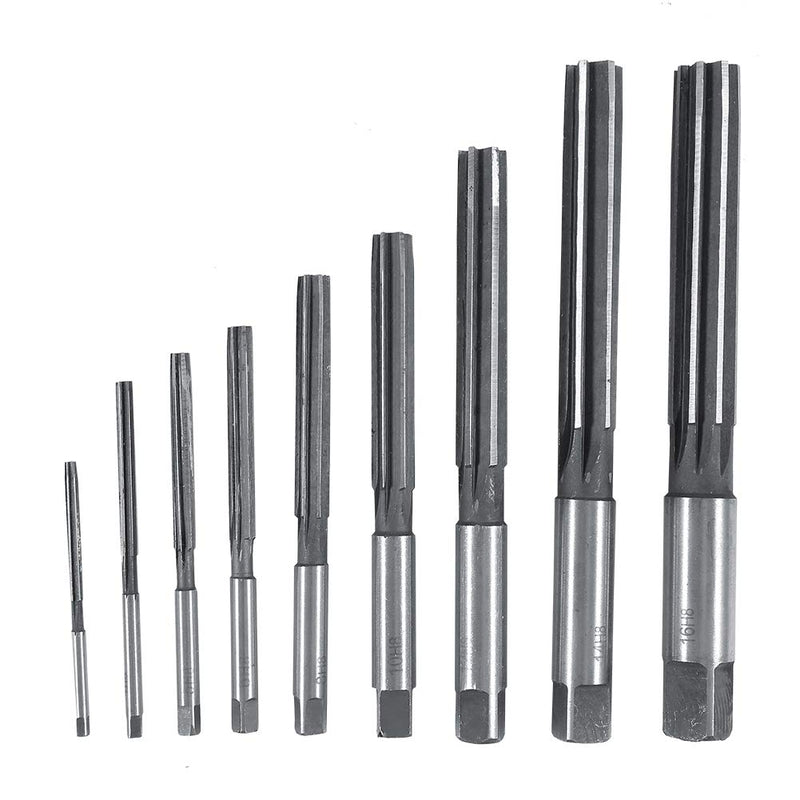 HSS Reamer, 16mm Hand Reamer Parallel Shank Reamer with Parallel Hand Reamer Pipe Drilling Tool Metal Working Tool 16MM