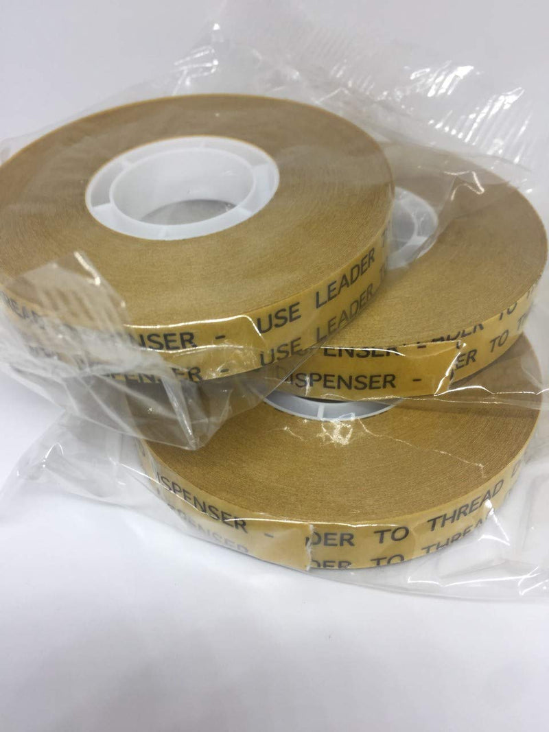 ALLTAPESDEPOT ATG Transfer Gun Double Side Refill Tapes, Reverse Wound Adhesive Transfer Tape Acid Free Gold Paper Liner ATG-750, 1/2" X 36 YD (33M) Pack of 2 Rolls