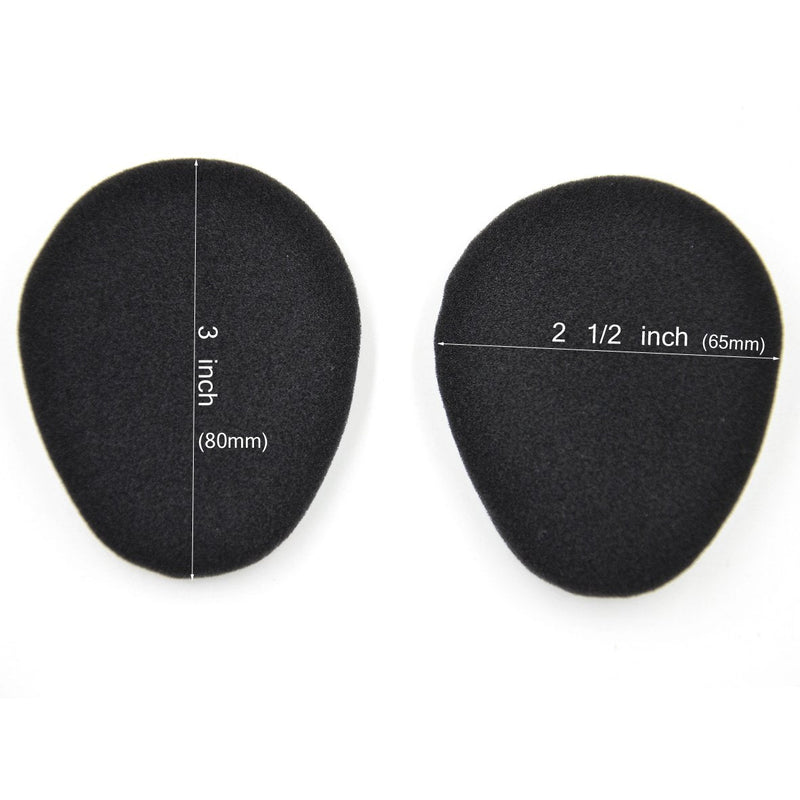 4 x Ear Pads - defean Replacement Automobile Headphone Foam Compatible with Infrared Wireless Headphones in GM Ford Toyota Nissan Automobile Entertainment DVD Player Systems 80x65mm