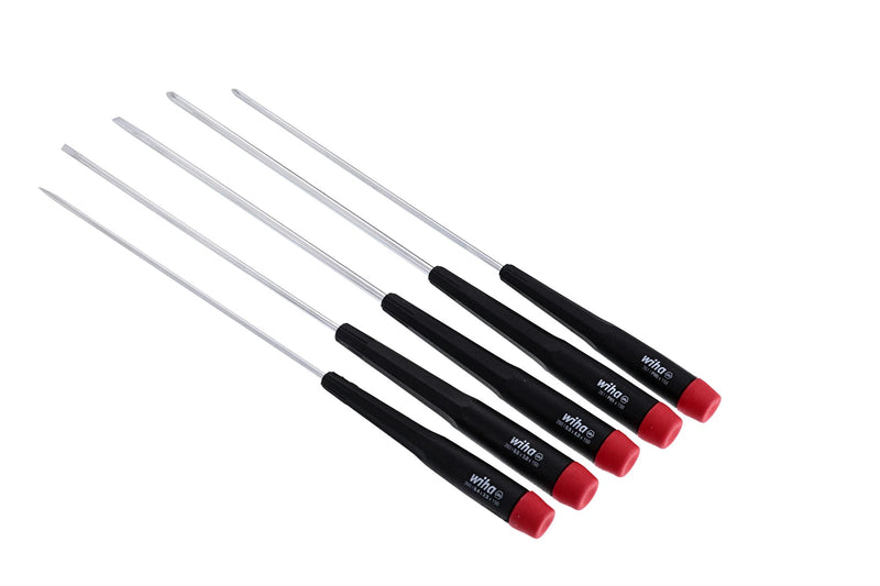 Wiha 26192 Slotted and Phillips Screwdriver Set, 5 Piece