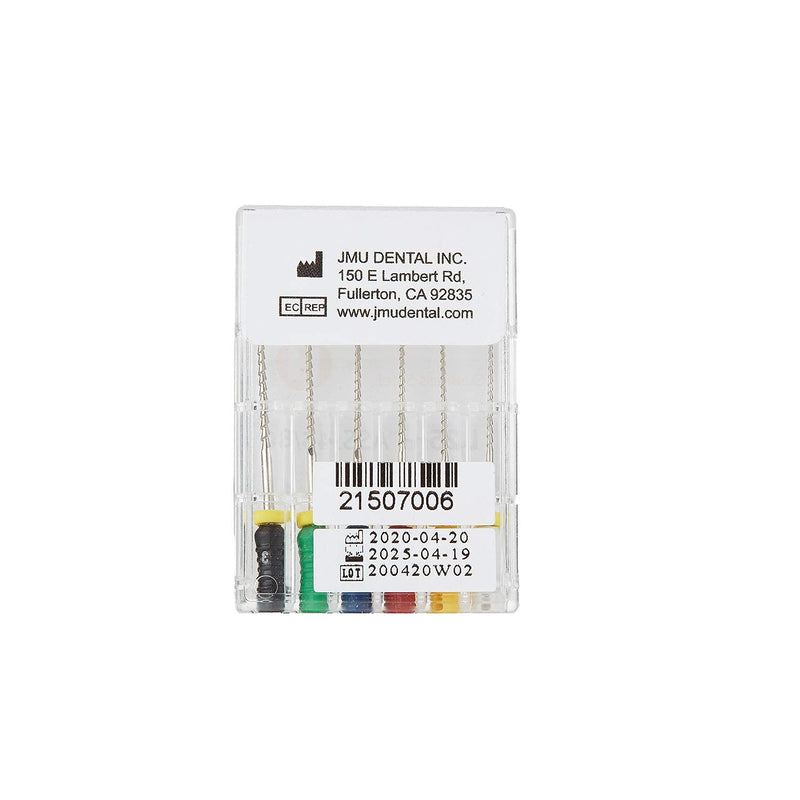 JMU Dental Endodontic Root Canal H-Files,Hand Use Stainless Steel H-Files 6pcs/Box 25mm 45#-80#