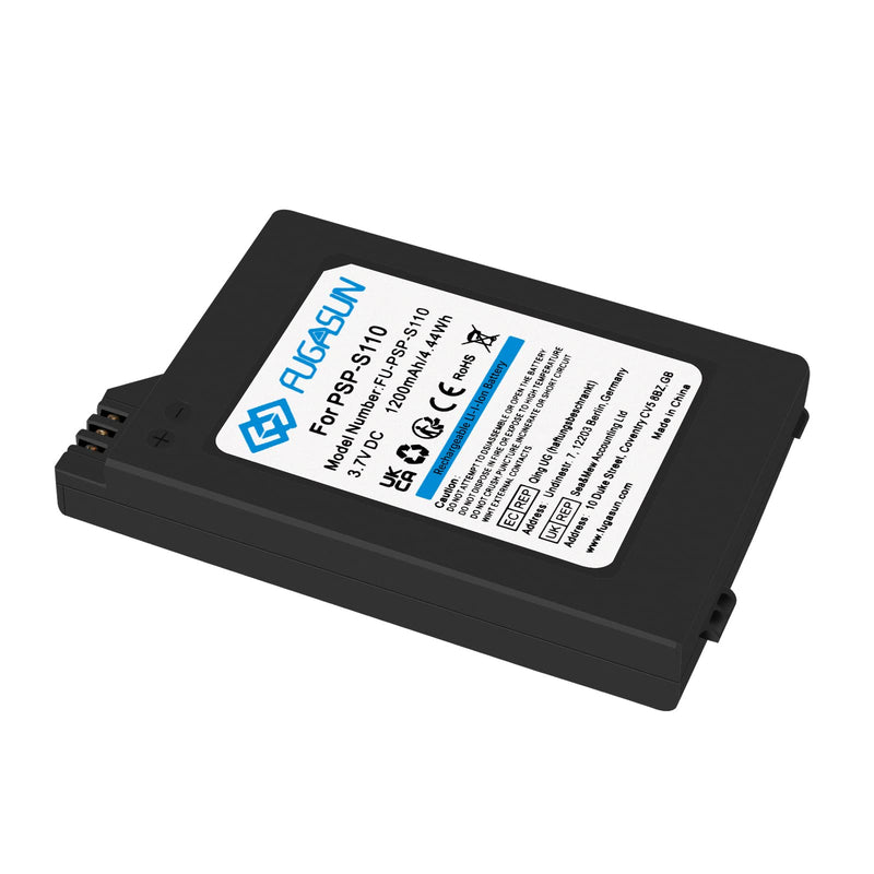 FUGASUN 1 pcs 1200 mAH PSP-S110 Battery PSP S110 Battery with Battery Charger for Playstation PSP2000 PSP2001 PSP2003 PSP2004 PSP3000 PSP3001 PSP3003 PSP3004