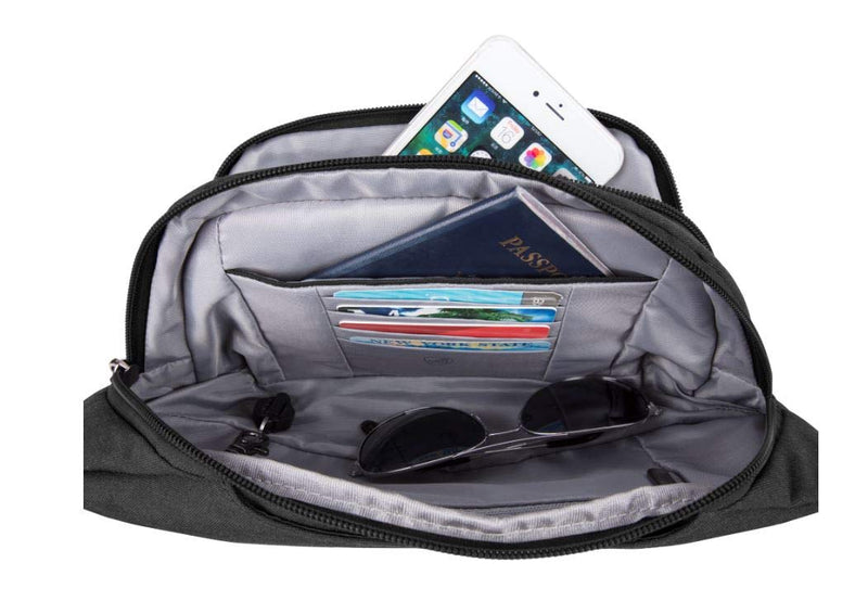 Travelon Anti-Theft Metro Waistpack 10.5 x 7 x 2.5 Black