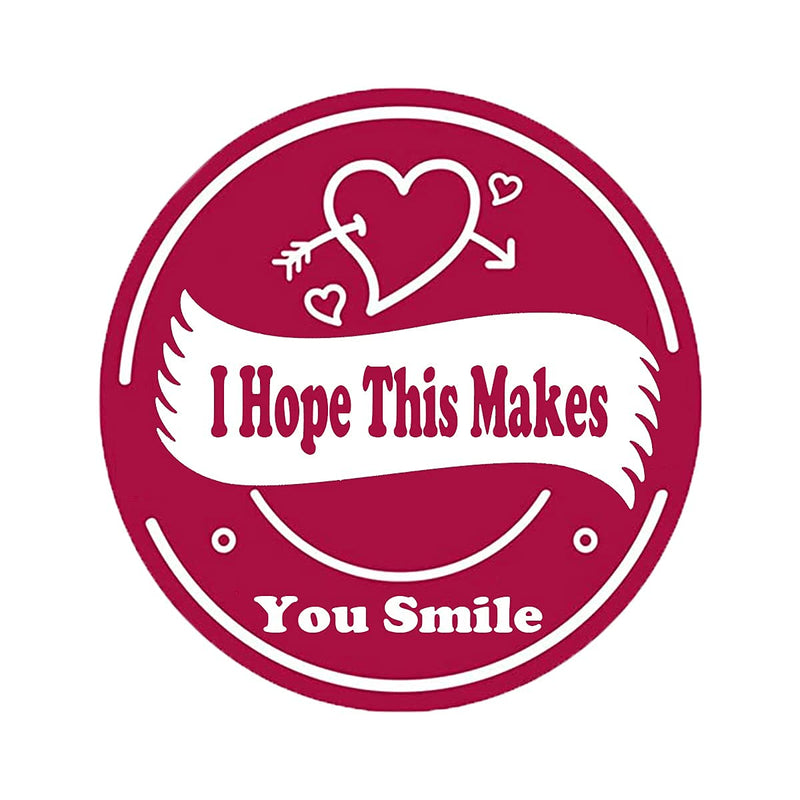 I Hope This Makes You Smile Stickers,1.5 Inch Happy Mail Labels for Envelope Sealing,Small Business,Bakery,Gifts,Handmade Goods,Package.(500 Pcs/Roll)