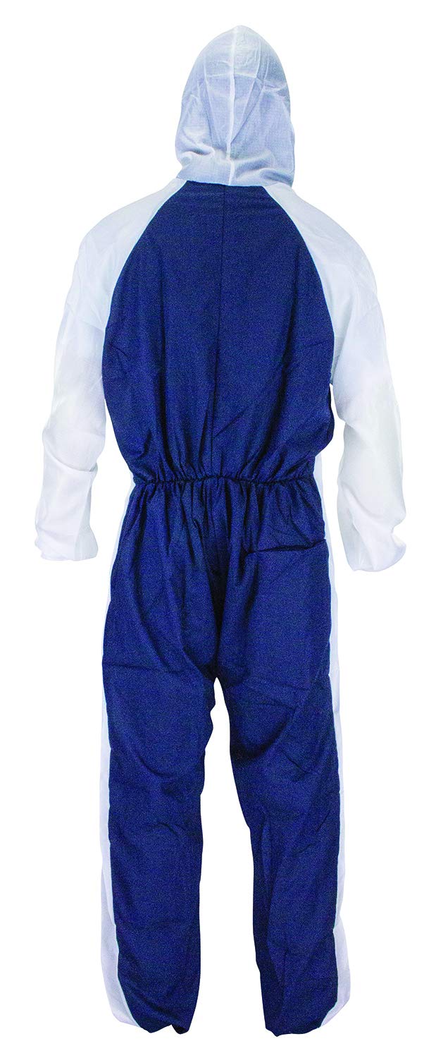 SAS Safety 6937 Moonsuit Nylon Front/Cotton Back Coverall, Medium