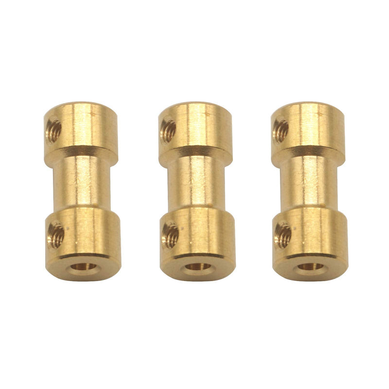 6Pack Vgoohobby Brass Motor Shaft Coupling Coupler Connector Sleeve Joint Adapter for RC DIY Airplane Boat Robot (3mm to 5mm) 3mm to 5mm