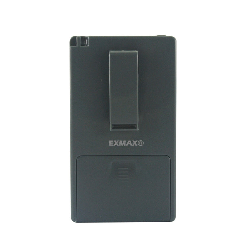 EXMAX® EXG-108 Wireless Stereo FM Radio Receiver Portable Pocket Small Mini FM Radio Receiver Earbuds LCD Clock Earphone for FM Translator Tour Guide System Jogging Running Walking Yardwork - Gray