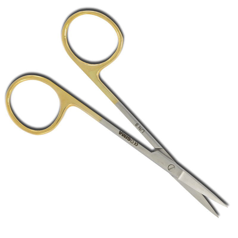 Gima - Iris scissors, straight, 11.5 cm, with strong tips that ensure surgeons high precision, 26526