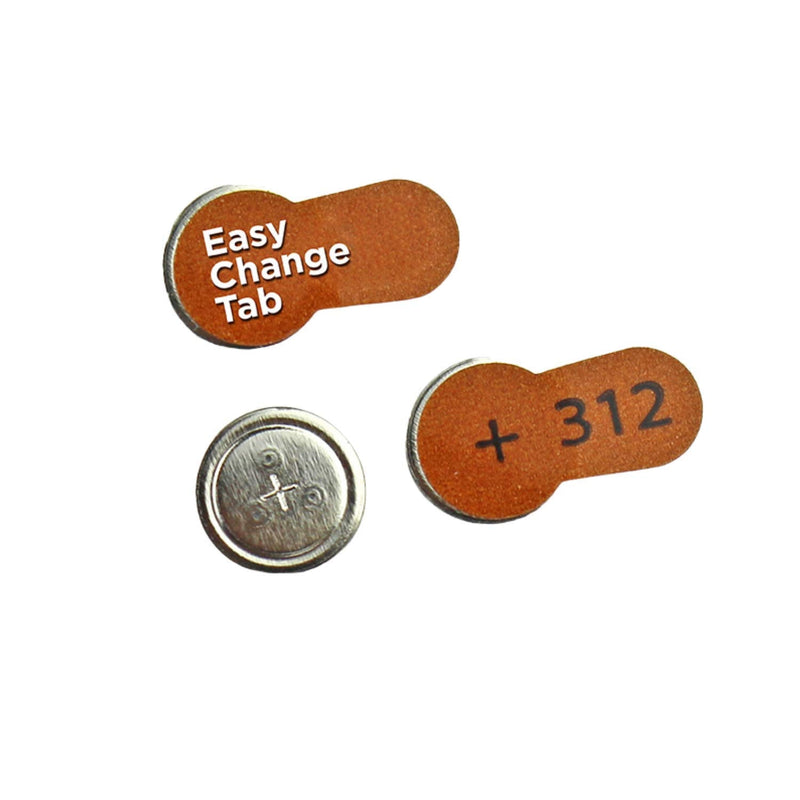 Powermax Size 312 Hearing Aid Batteries, Brown Tab, Made In the USA, 64-Count