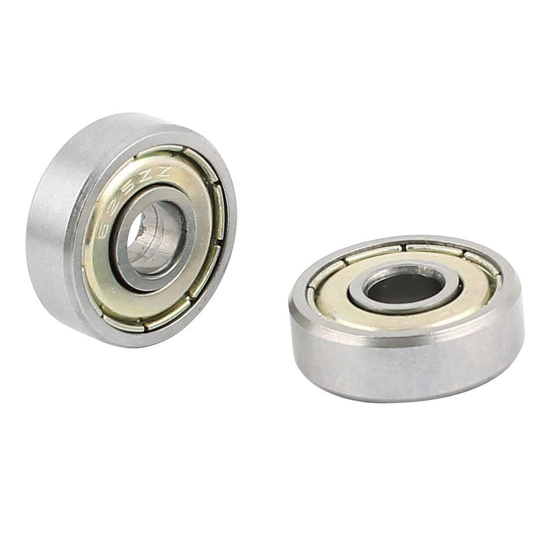 sourcingmap® 10pcs 625ZZ 16mm x 5mm Carbon Steel Groove Radial Ball Bearing Silver de