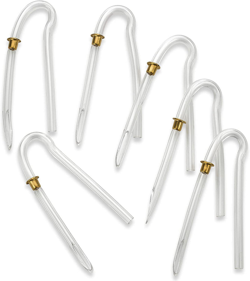 Hearing Aid Tubes - Size #13 Preformed BTE Earmold Tubing - (Pack of 12) 3.5 x 2mm with Gold Tube Lock Replacement Tube - Flexible Medium Wall Tubes Compatible with Most Hearing Aid Brands