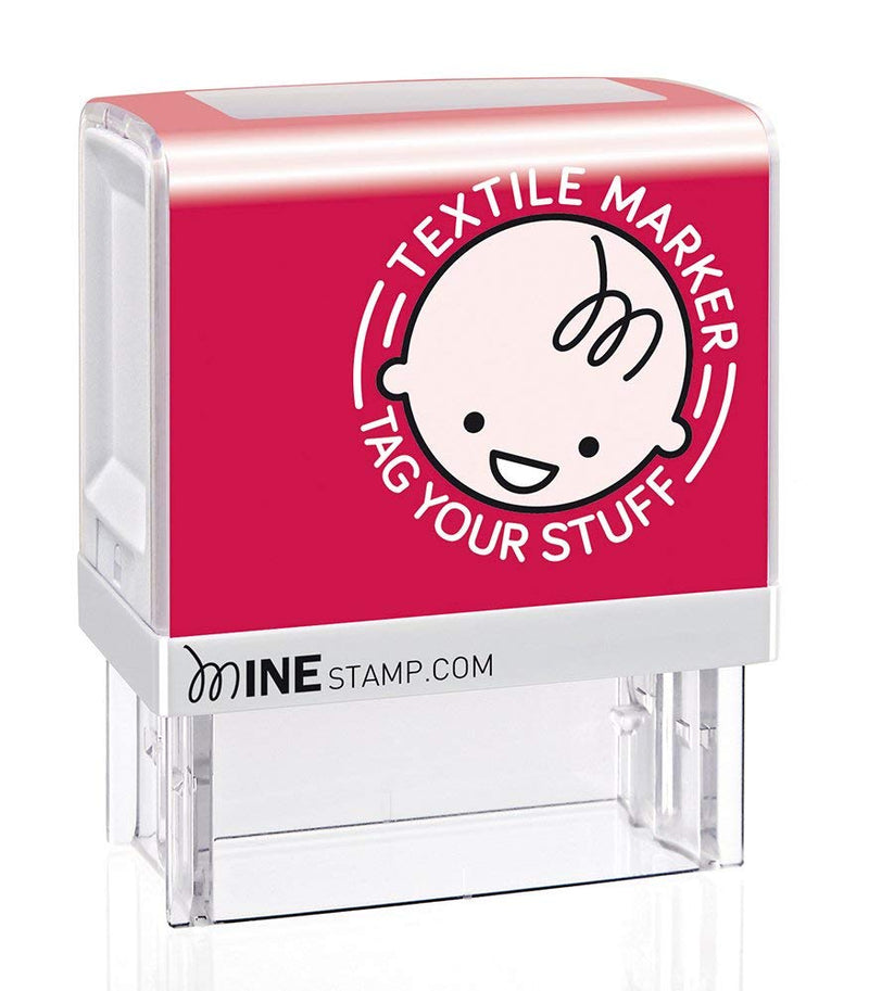 MiNE Consolidated Stamp Mine Personalized Stamp Kit, Black, 2.9" x 1" x 2.3" Impression Stamp