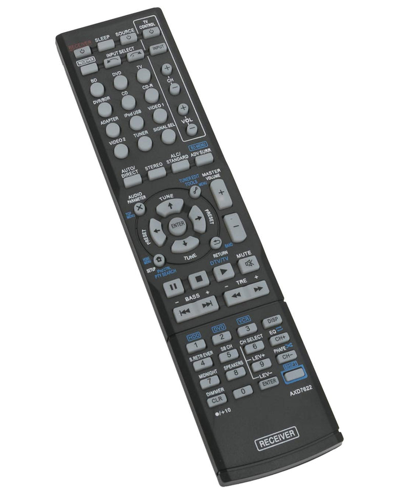 AIDITIYMI AXD7622 Remote Control Replace for Pioneer AV Audio/Video Receiver Sub AXD7624 VSX-23TXH VSX-921-K VSX-523-K VSX-921-K VSX-520 VSX-520-K VSX-521 VSX-521-K VSX-522 VSX-522-K VSX-523 VSX-523-K