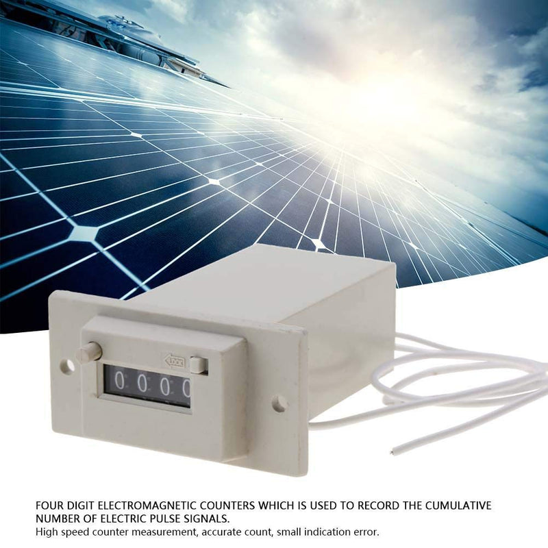 CSK4-YKW 4 Digit Electromagnetic Counter pulse count AC110V / AC220V / DC24V(AC 110V) AC 110V