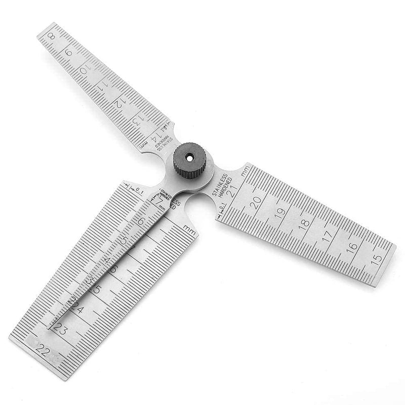 1 Set Taper Gage High Precision Stainless Steel Wedge Feeler Hole Taper Gauge Ruler Measuring Tool