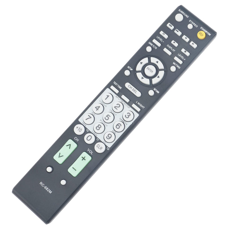 Replacement Remote Control fit for Onkyo AV Receiver RC-682M RC-681M RC-607M HT-R340 HT-R530 HT-R540 HT-R550 HT-SR600 HT-SR800 TX-SR505 TX-SR604 TX-SR60 TX-SA605 TX-SR605 TX-SR605B TX-SA8560 5