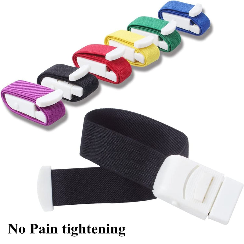 6 pieces tourniquet, tourniquet, tourniquet, fast tourniquet with unique closure system, medical nurse tourniquet, for medical emergency nurse first aid color