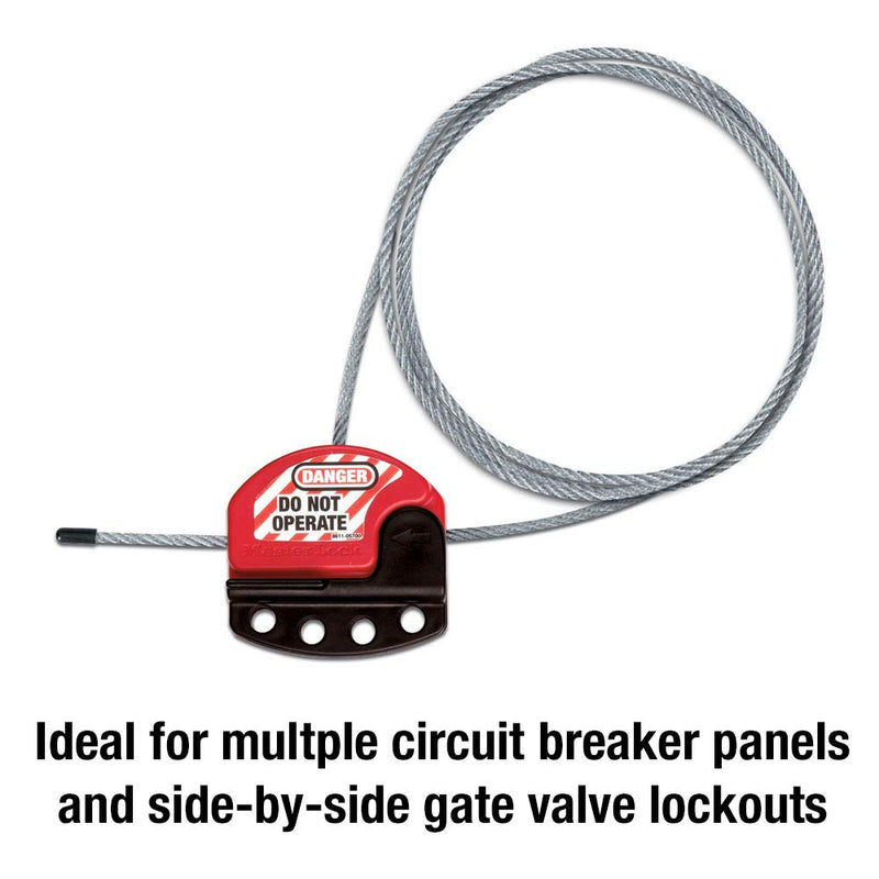 Master Lock S806 Adjustable Lockout Tagout Steel Cable