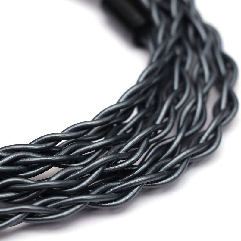 Tripowin Noire 4 Core 24AWG OCC Upgraded HiFi Audio Cable with Detachable 3-in-1 2.5mm/3.5mm/4.4mm Plug for Audiophile Musician (0.78mm 2Pin) 0.78mm 2Pin Tripowin Noire