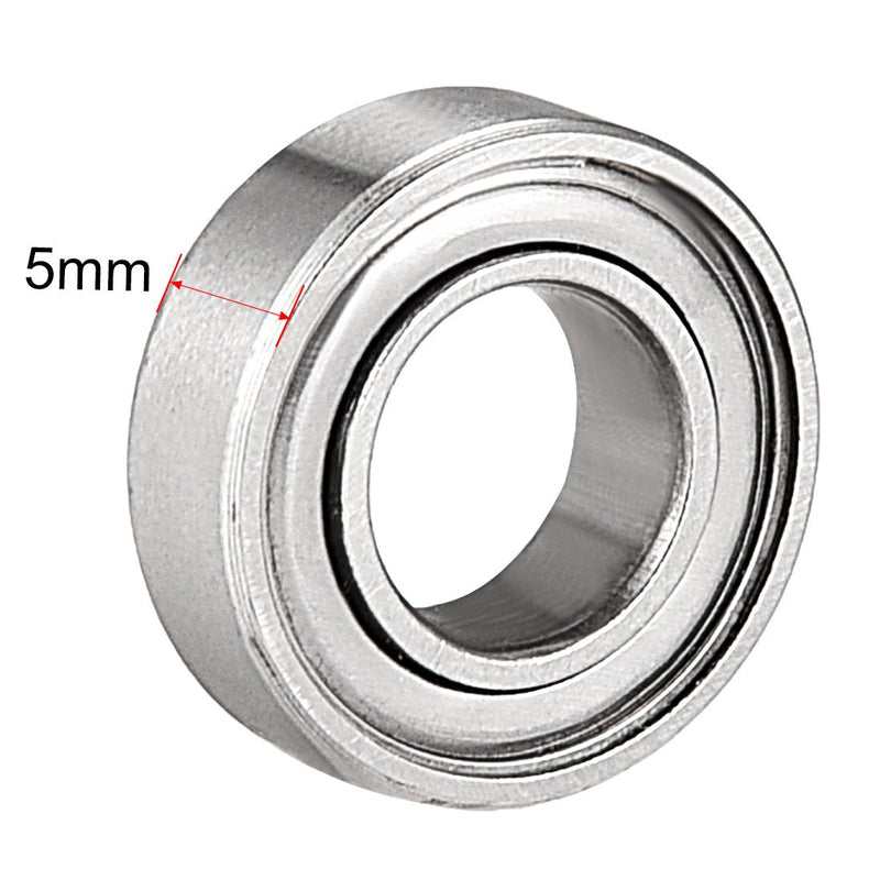 uxcell 688ZZ Ball Bearing 8mm x 16mm x 5mm Double Shielded 688-2Z 2080088 Deep Groove Bearings, Carbon Steel (Pack of 20)