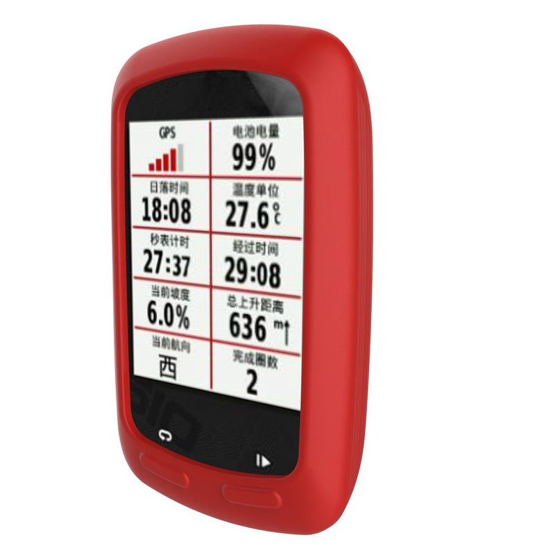 MOTONG Silicone Protective Case Cover Shell for Garmin Edge 810 and Garmin Edge 800(Silicone Red)