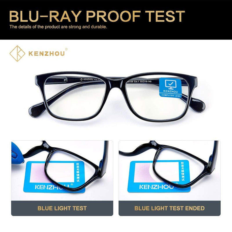 Blue Light Blocking Glasses/Computer Glasses 1 Pack Decrease Eye Eyestrain Unisex(Men/Women) C4
