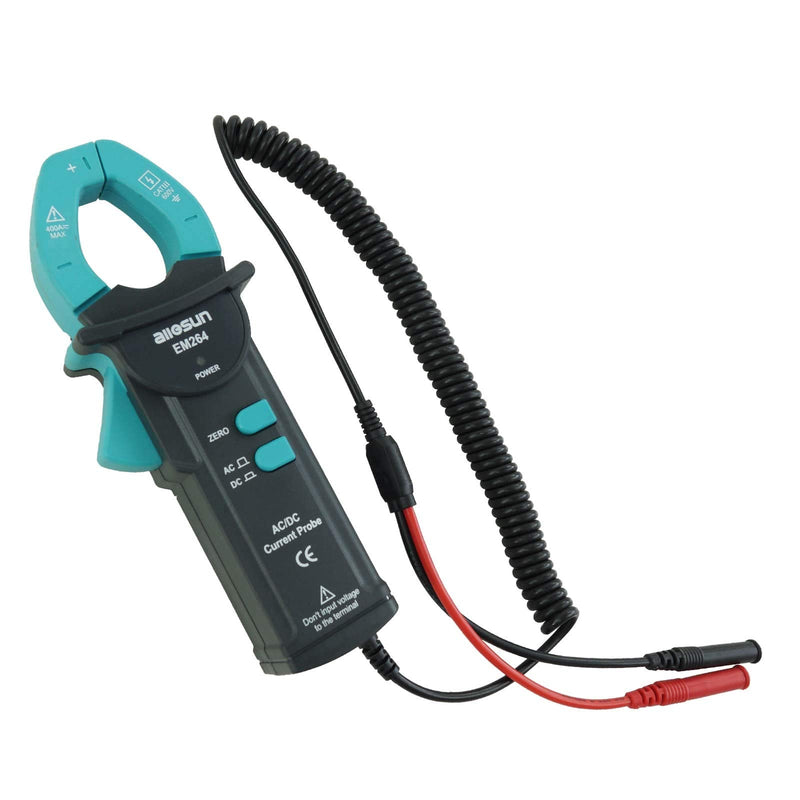 allsun AC/DC Current Clamp Probe Tester Handheld Digital Clamp Multimeter CAT III Max.Input 400A/600V 50Hz-60Hz LED