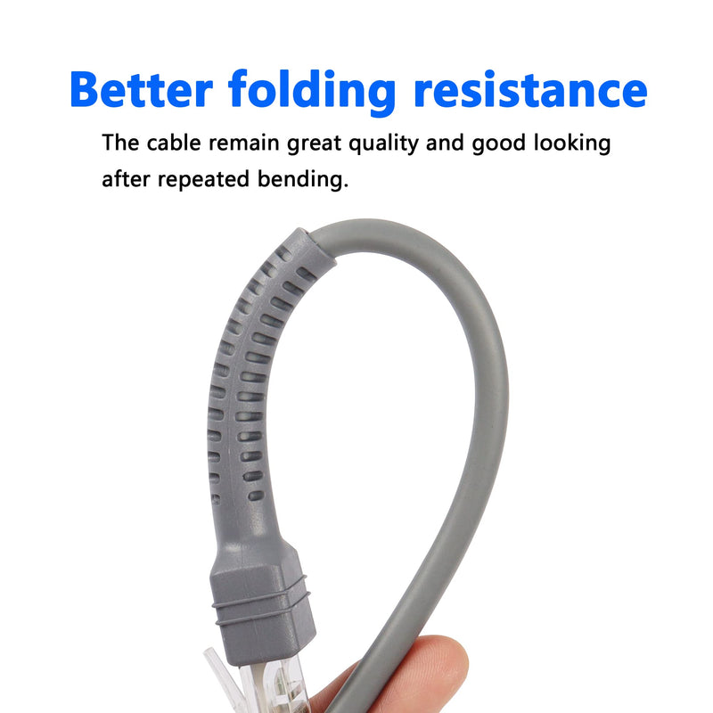 Symbol Ls2208 USB Cable,SinLoon USB A to RJ45 Coiled Spiral Extension Cable, Symbol Barcode Scanner Ls2208ap Ls1203 Ls4208 Ls4278 Ds6707 Ds6708 USB Cable,(10ft,3M)