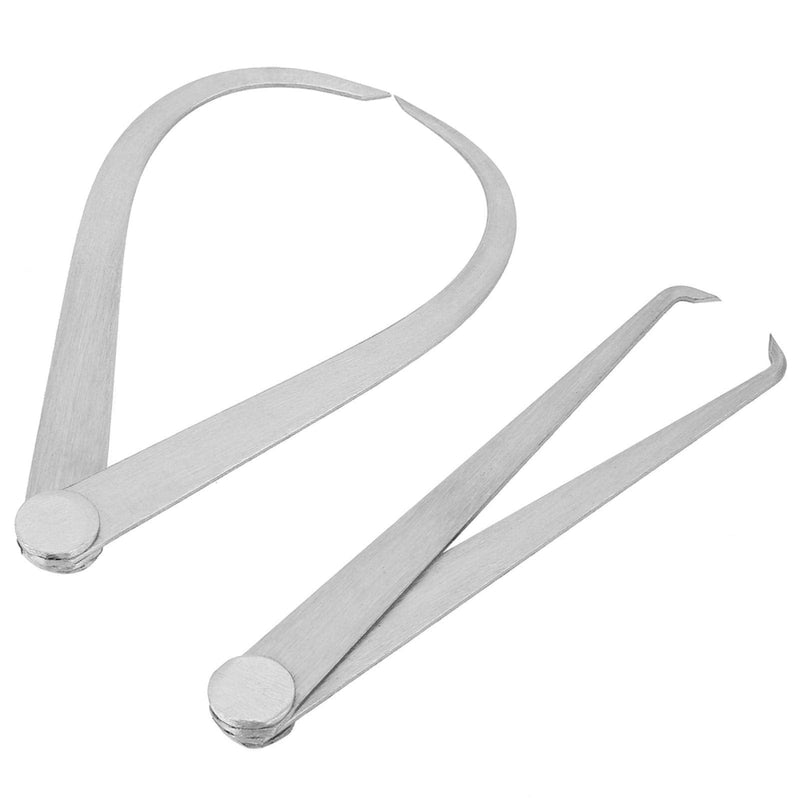 2pcs Calipers Machinist Solid Outside Inside 6 Inch Joint Calipers Set Firm Joint Calipers Measuring Tool for OD & ID Measuring