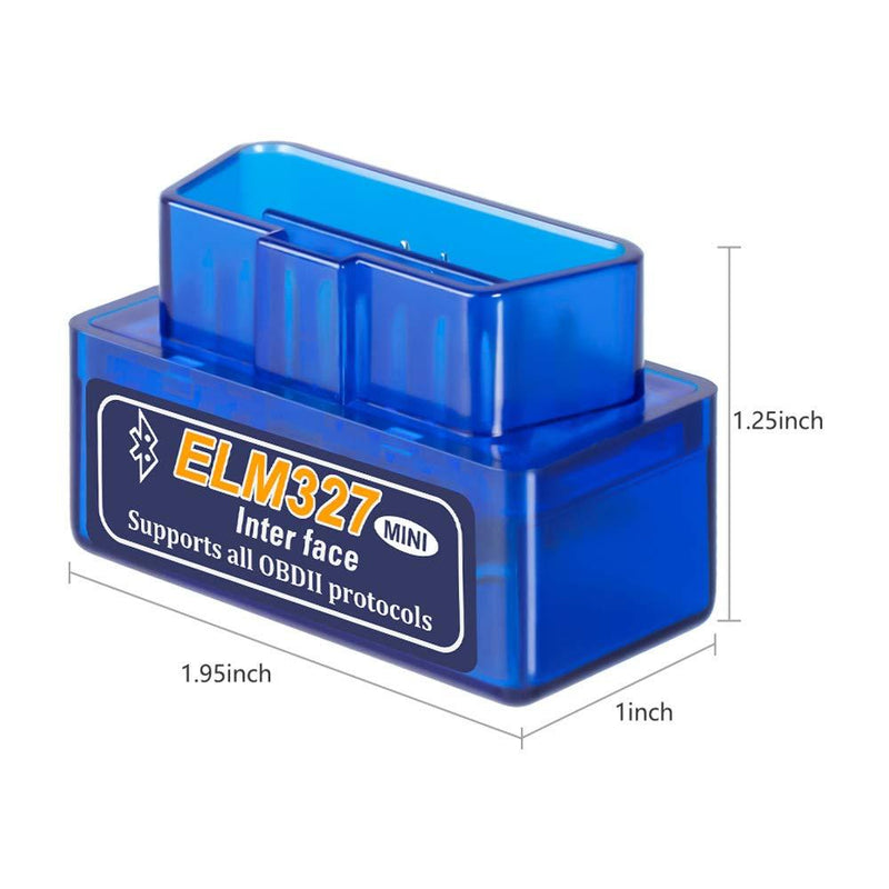 Elm327 Launchh OBD2 Professional Bluetooth Scan Tool and Code Reader for Android,ELM327 V2.1 Interface OBDII OBD2,Car Auto Diagnostic Scannerï¼ŒNot Support J1850 VPW and J1850 PWM Communication Protocol Bluetooth for Android