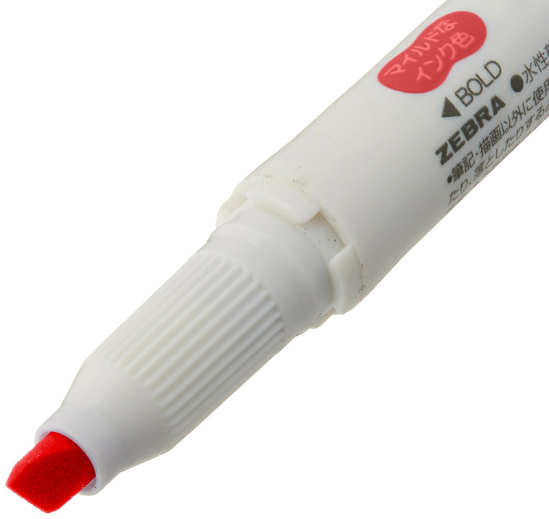 Zebra Highlighter Mildliner, Mild Red (WKT7-MR)