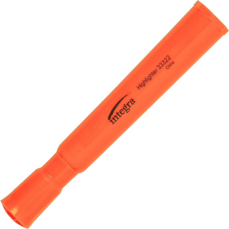 Integra Desk Highlighter, Chisel Tip, Fluorescent Orange (ITA33322)