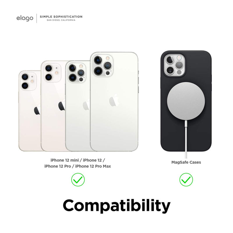 elago Grip Stand Compatible with MagSafe Charger, Phone Holder Compatible with iPhone 13/Pro/Pro Max/Mini and iPhone12, Nightstand Mode [MagSafe Charger Not Included] [Black] Black