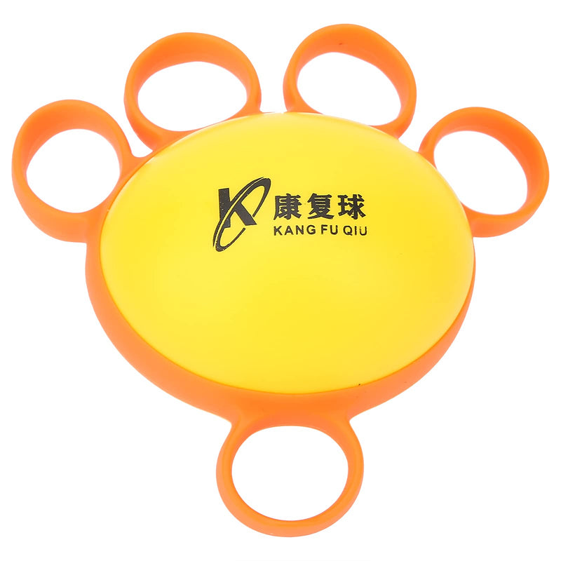 Finger Exercise Ball,Finger Spasm Hand Muscle Strength Fitness Training Squeeze Ball Finger Grip Strengthening Exercise(Orange) Orange