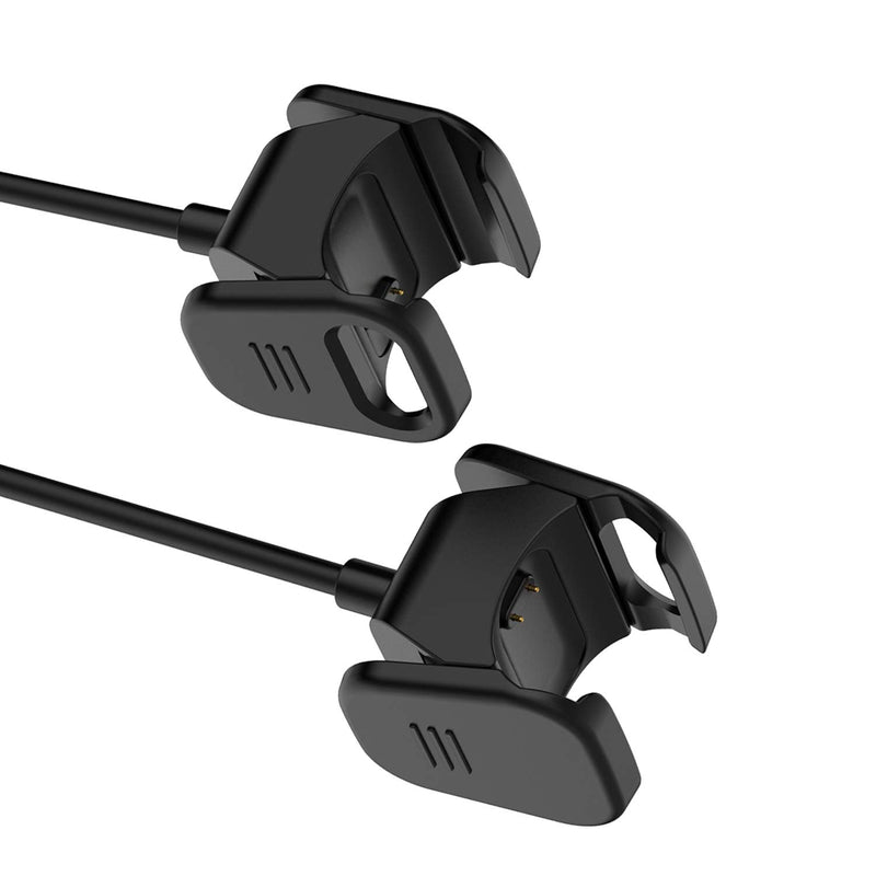 Smartwatch Charging Cable Compatible with Fitbit Charge 3/Charge 4 Charger, 2-Pack 3.3ft Replacement USB Charging Cradle Adapter Charger Cable for Fitbit Charge 3/Charge 3 SE Smartwatch