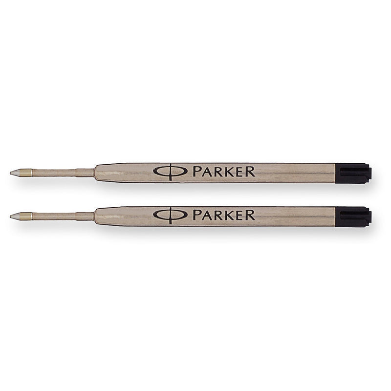 PARKER QUINKflow Ballpoint Pen Ink Refill, Medium Tip, Black, 2 Pack Pack of 2